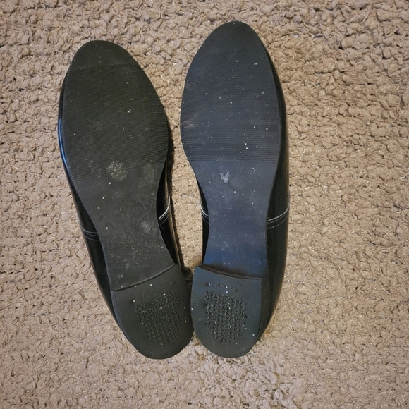 VIBRAM Pointed Toe Shiny Dress Shoes Black Size 10.5 - Picture 10 of 14